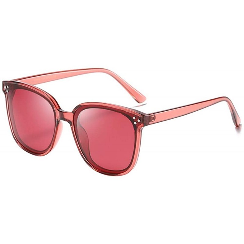 Aviator Sunglasses Women's Retro Polarized Sunglasses Male Black Sunglasses Sunglasses - A - CQ18QCC8QN7 $31.85