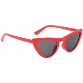 Cat Eye Polarized Sunglasses Fashion Glasses Protection - Red Grey - C518TOI8WU5 $27.96