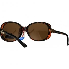 Butterfly Antiglare Polarized Lens Butterfly Diva Designer Fashion Sunglasses - Tortoise Brown - CW1885H9ST2 $14.53