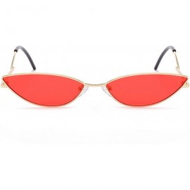 Oversized Polarized Sunglasses Protection Fashion Festival - Gold Red - CI18TQXZLUR $38.01
