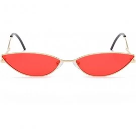 Oversized Polarized Sunglasses Protection Fashion Festival - Gold Red - CI18TQXZLUR $18.05