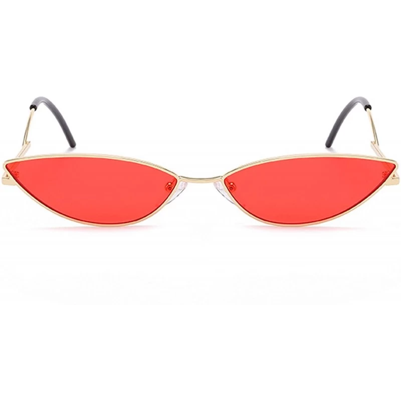 Oversized Polarized Sunglasses Protection Fashion Festival - Gold Red - CI18TQXZLUR $18.05