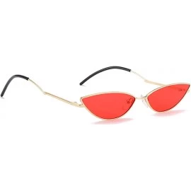 Oversized Polarized Sunglasses Protection Fashion Festival - Gold Red - CI18TQXZLUR $36.11