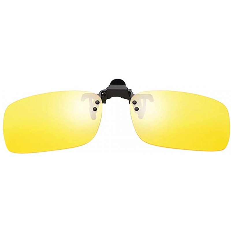 Goggle Polarized Clip-on Sunglasses for Women Men Prescription Anti-Glare Driving Glasses Outdoor Eyewear - Yellow - CV18UWQT...