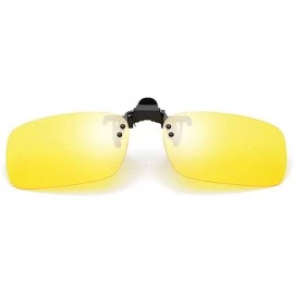 Goggle Polarized Clip-on Sunglasses for Women Men Prescription Anti-Glare Driving Glasses Outdoor Eyewear - Yellow - CV18UWQT...