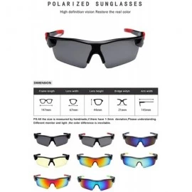 Goggle Polarized Sunglasses bicycle glasses - Sports UV400 Protection TR90 Frame Baseball Running Hiking Fishing Driving - C8...