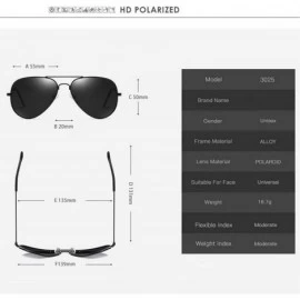 Square Aviation Polarized Sunglasses Men Women Fashion Sun Glasses Female Rays Eyewear Oculos De Sol UV400 - C2198AHLKAR $36.65