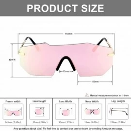 Sport Polarized Sunglasses for Men and Women- One-Piece Mirrored Lens UV400 - Pink - CC193A4MNII $13.80