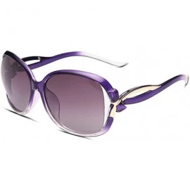 Sport Womens Classic Chic Oversized 400UV Sunglasses Shades UV Protection - Purple - CD18234AL73 $24.70
