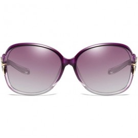 Sport Womens Classic Chic Oversized 400UV Sunglasses Shades UV Protection - Purple - CD18234AL73 $14.02