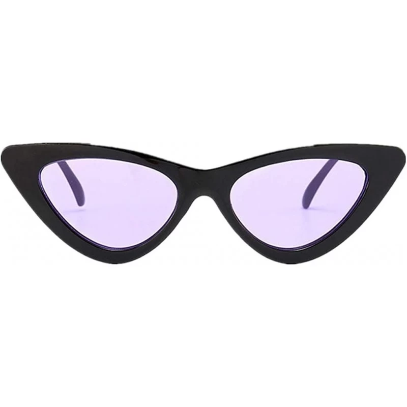 Cat Eye Retro Narrow Cat Eye Sunglasses Narrow Cateye Sun Glasses for Women - M - CH199AHHMD5 $16.86