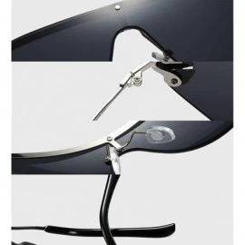 Wrap Retro Wrap sunglasses for women Diamond sunglasses oversized sunglasses UV400 Provection - 3 - CF19086EK82 $32.56
