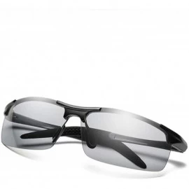Square Seek Fish Chameleon Glasses Brainart Men's Photochromic Sunglasses - Black - CC198R8OYNR $31.45
