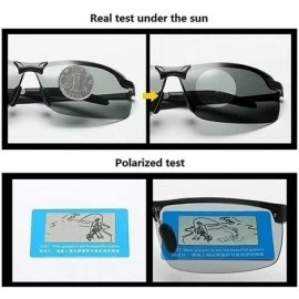 Square Seek Fish Chameleon Glasses Brainart Men's Photochromic Sunglasses - Black - CC198R8OYNR $13.07