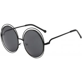 Round Fashion Men Womens Sunglasses UV 400 Retro Vintage Round Frame Glasses - C - CX196EUUM8I $29.55