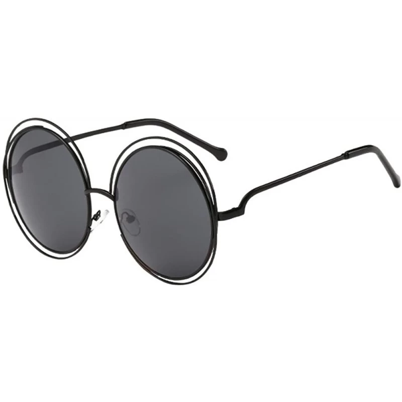 Round Fashion Men Womens Sunglasses UV 400 Retro Vintage Round Frame Glasses - C - CX196EUUM8I $17.73