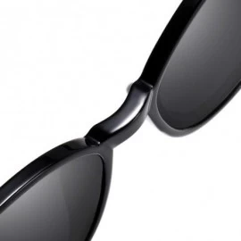 Square Women Polarized HD Sunglasses Vintage Big Frame Sun Glasses Ladies Shades Fashion 100% UV Protection - C - CY198OE779A...