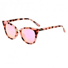 Oversized Polarized Women Oversized Sunglasses Fashion Cat Eye Sunglasses Women Retro Transparent Frame Brand Sun Glasses - C...
