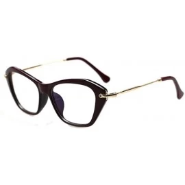 Goggle Women Cat Eye Glasses Classic Optical Vintage Glasses Frame Eyeglasses - Russet - CL17AA8YG8L $18.45