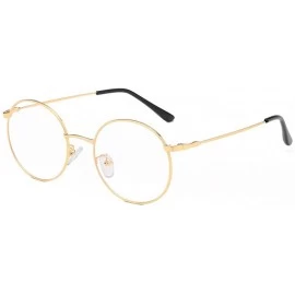 Round Fashion Polarized Sunglasses Outdoor Riding Glasses Sports Sunglasses Adult - Gold - CU18REOMWKD $15.92
