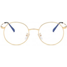 Round Fashion Polarized Sunglasses Outdoor Riding Glasses Sports Sunglasses Adult - Gold - CU18REOMWKD $8.92