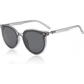 Oversized Classic Vintage Retro Polarized Oversized Keyhole Round Mirrored Lens Sunglasses for Women Men - CS18SEC5DAD $19.97