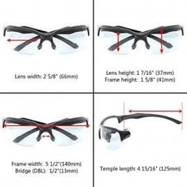 Sport Sport Bifocal Sunglasses Half Frame Outdoor Readingglasses Men And Women - Brown - CL18C3YK63N $8.53