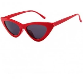 Rectangular Polarized Sunglasses for Women-Retro Mirrored Lens Plastics Frame Metal Glasses Fashion Goggle Eyewear - M - C919...