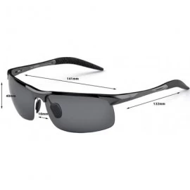 Goggle Sports Goggles Driving Glasses Polarized Sunglasses Unbreakable Metal Frame - Black - CH17XWM822H $19.37