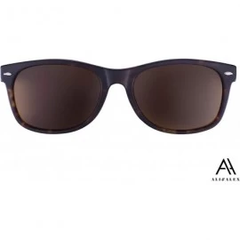 Shield Classic Square 100% UV Polarized Adult Unisex Designer Sunglasses - Matte Tortoise/ Brown Polarized - CF18KAAW39Y $19.99