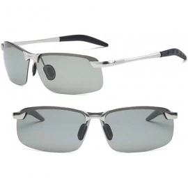 Aviator Photochromic Polarized Sunglasses Sports Eyewear UV Protection Fishing Golf Goggles for Men - Silver - CM18LMWUCKE $3...