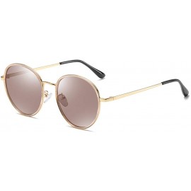 Sport Women's Sunglasses Sun Glasses for Women Fashion Oversized Aviator Retro Eyewear Polarized lens - Brown/Brown - CQ18TT5...