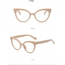 Cat Eye Sexy Cat Eye Optical Glasses Frame Women Brand Designer Spectacles Eyeglasses - Pink - CW1885NCE4N $12.08