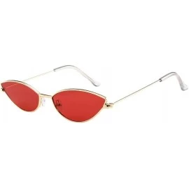 Cat Eye Sunglasses Metallic Streamline Colorful - A - CL199SDQWMQ $14.83