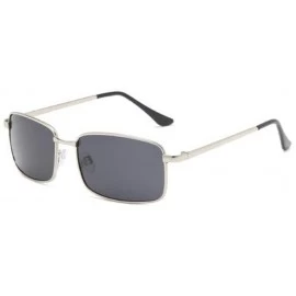 Oversized Men's sunglasses and sunglasses-Gun gray_Brown - C9190MAQ8LR $31.86