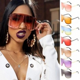 Goggle Cool Colorful Fashion Goggles Unisex Oversize Sunglasses Vintage Shades Glasses - Orange - C2196YYSH6Y $7.45