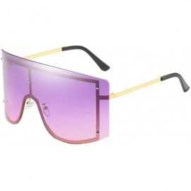 Goggle Cool Colorful Fashion Goggles Unisex Oversize Sunglasses Vintage Shades Glasses - Orange - C2196YYSH6Y $7.45