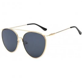 Sport Vintage Classic Retro Sunglasses for Women Metal PC UV400 Sunglasses - Black - CT18SARL7OX $21.90