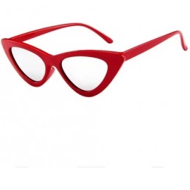 Square Polarized Sunglasses for Women-Retro Mirrored Lens Plastics Frame Metal Glasses Fashion Goggle Eyewear - C - C6196IKHC...
