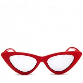 Square Polarized Sunglasses for Women-Retro Mirrored Lens Plastics Frame Metal Glasses Fashion Goggle Eyewear - C - C6196IKHC...