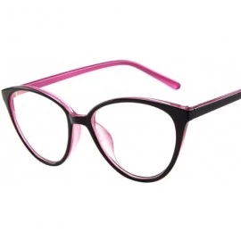 Aviator Fashion Goggle Eyewear Frame- Full Frame Glasses Polarized Retro Glasses Frame Trend Frame Sunglasses - Pink - CN196E...