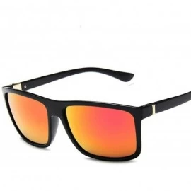 Square Men Rectangle Sunglasses Square Driving Sun Glasses Mirror Shades Eyewear Oculos De Sol UV400 Gafas - C0197A27H3G $51.73