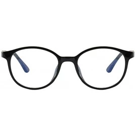 Oval Anti Blue Light Glasses - Digital TV Goggles for Boys Girls Age 3-12Y - Black-red - CI198R4E2LA $10.04