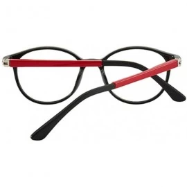 Oval Anti Blue Light Glasses - Digital TV Goggles for Boys Girls Age 3-12Y - Black-red - CI198R4E2LA $10.04