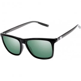 Rectangular Polarized Sunglasses Driving Blocking Eyeglasses - Green - CP18YMG8C3U $24.05