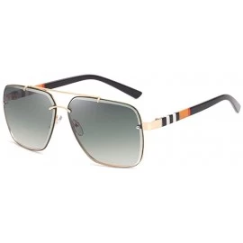 Rimless Retro square sunglasses for men women rimless sunglasses metal frame UV400 protection - 2 - CK199ZR0DTE $31.68