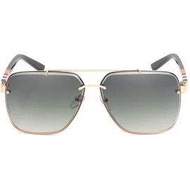 Rimless Retro square sunglasses for men women rimless sunglasses metal frame UV400 protection - 2 - CK199ZR0DTE $19.18