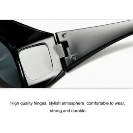 Wrap Fit Over Prescription Glasses Wrap Arounds Sunglasses for Driving Protection - Black Frame+grey Lens - C718CX00AAY $8.45
