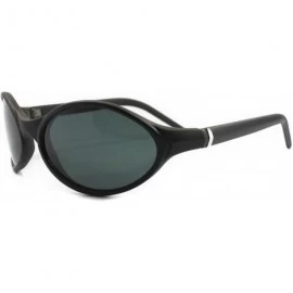 Oval Old Fashioned Vintage 80s Indie Oval Sunglasses - Matte Black - CA18ECEZAU7 $13.98