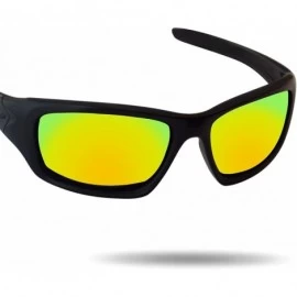 Rectangular Replacement Lenses Valve Sunglasses - Various Colors - 24k Gold - Anti4s Mirror Polarized - CN18880L0KL $19.35